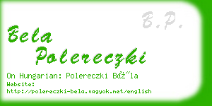 bela polereczki business card